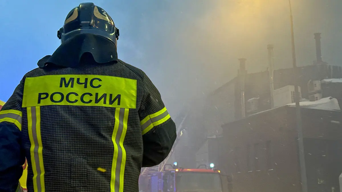 Сильный пожар произошел в жилом доме в Люберцах 